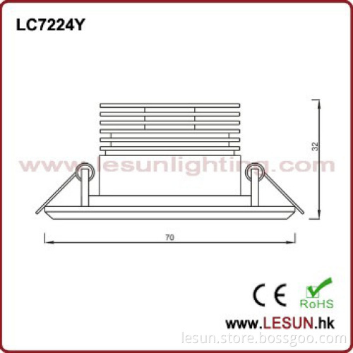 Indoor lighting use! 4W led recessed cabinet spot light LC7224Y